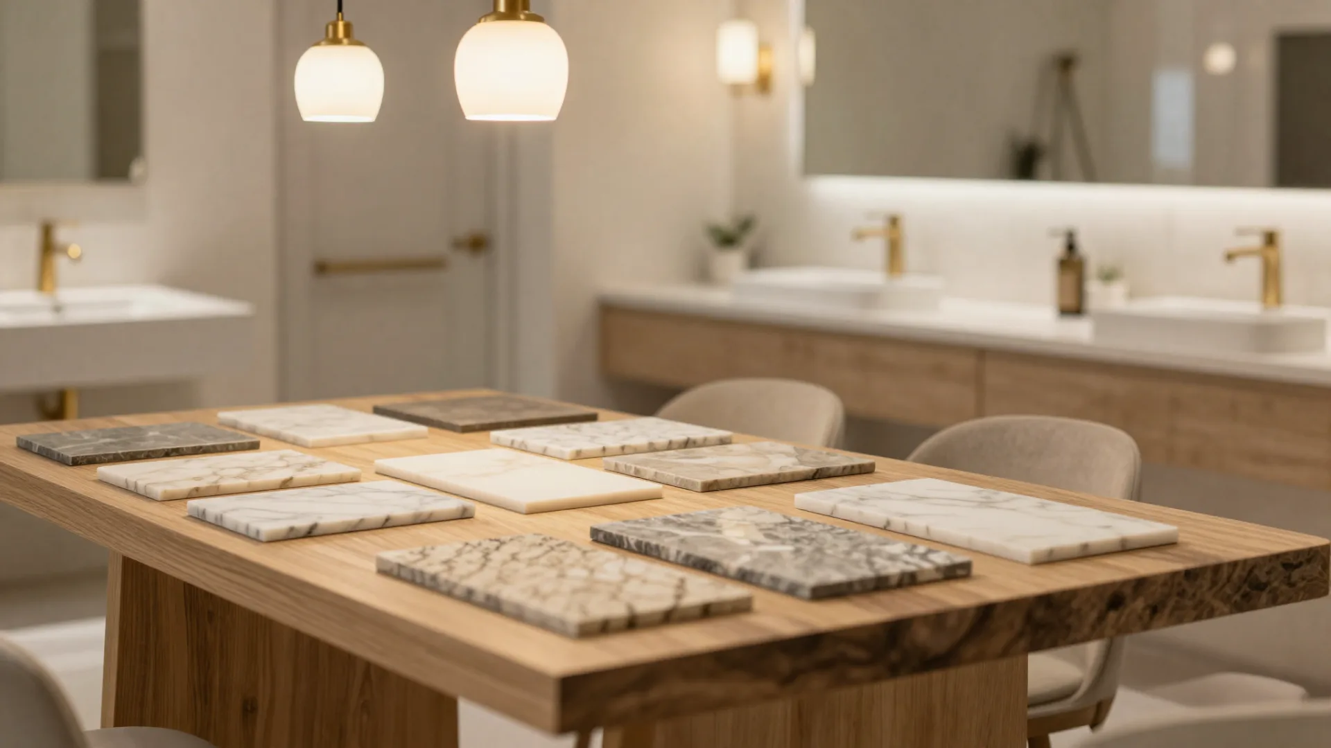 AGW Bathrooms showroom: Tile library